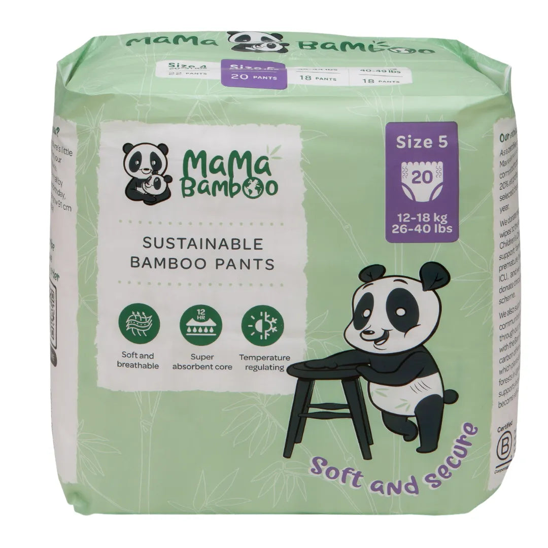 Mama Bamboo Mama Bamboo Sustainable Pull-Up Nappy Pants DS Baby & Toddler > Diapering > Nappies > Eco-Friendly Nappies > Biodegradable Nappies > Mama Bamboo Sustainable Pull-Up Nappy Pants emmy-jane-boutique.myshopify.com