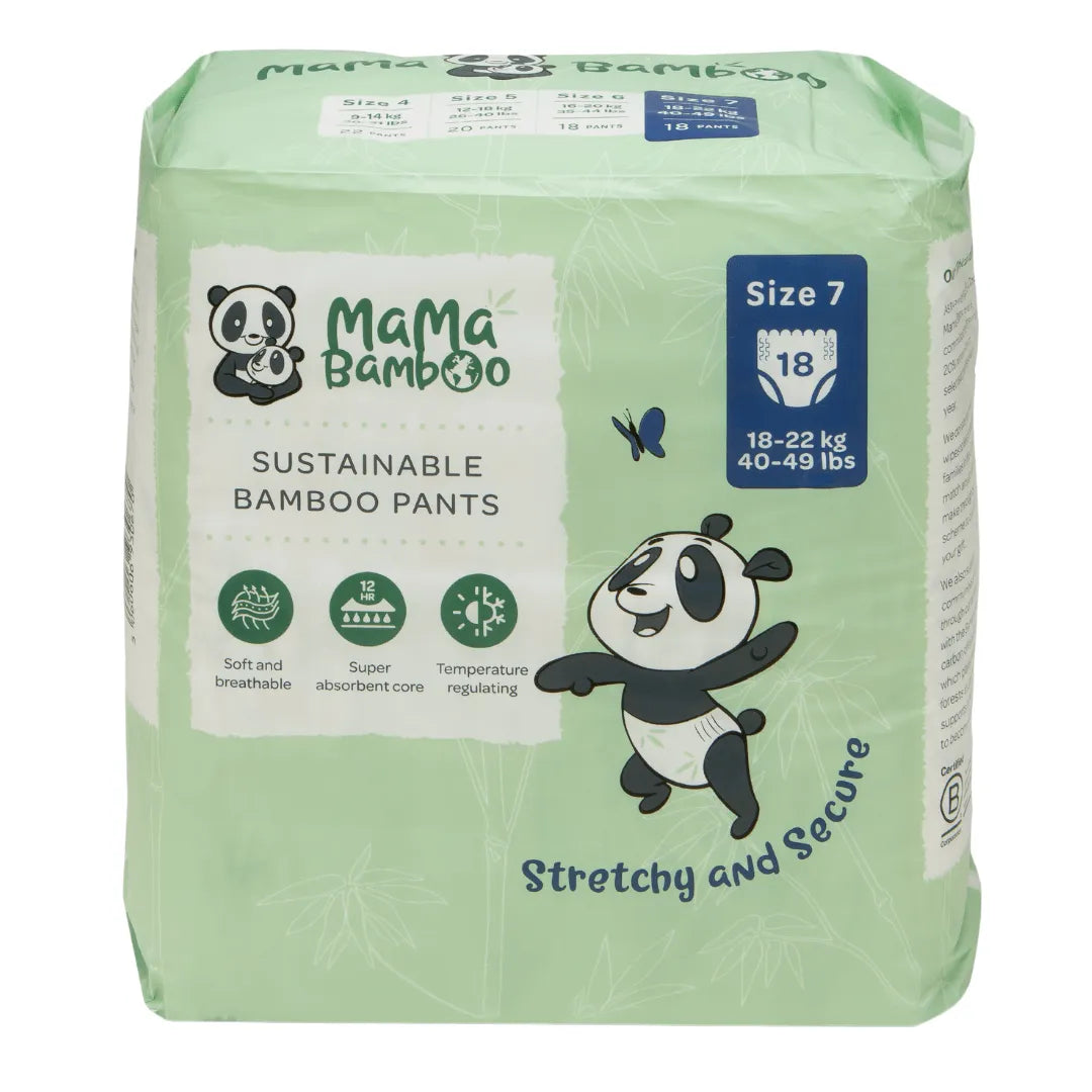 Mama Bamboo Mama Bamboo Sustainable Pull-Up Nappy Pants DS Baby & Toddler > Diapering > Nappies > Eco-Friendly Nappies > Biodegradable Nappies > Mama Bamboo Sustainable Pull-Up Nappy Pants emmy-jane-boutique.myshopify.com