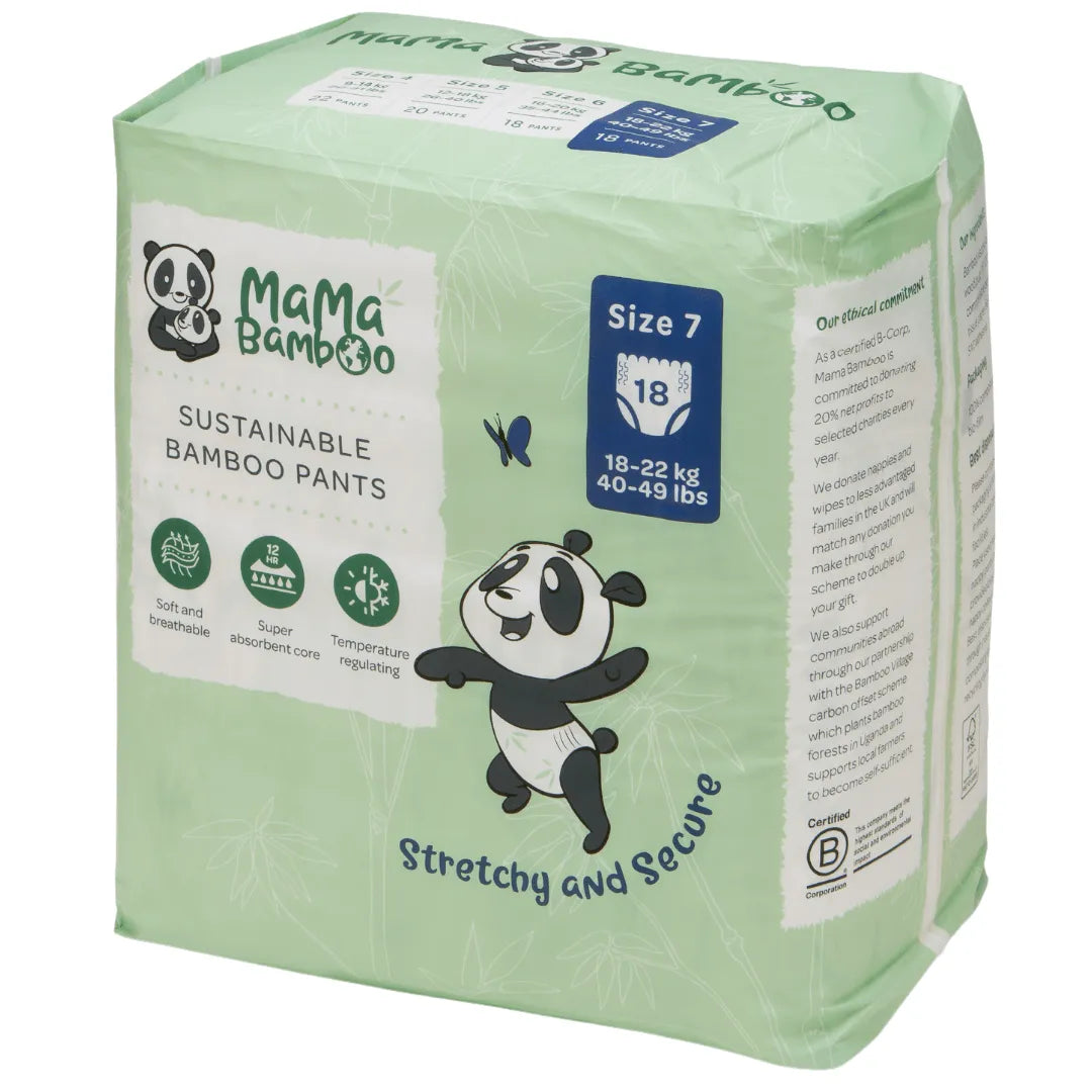 Mama Bamboo Mama Bamboo Sustainable Pull-Up Nappy Pants DS Baby & Toddler > Diapering > Nappies > Eco-Friendly Nappies > Biodegradable Nappies > Mama Bamboo Sustainable Pull-Up Nappy Pants emmy-jane-boutique.myshopify.com