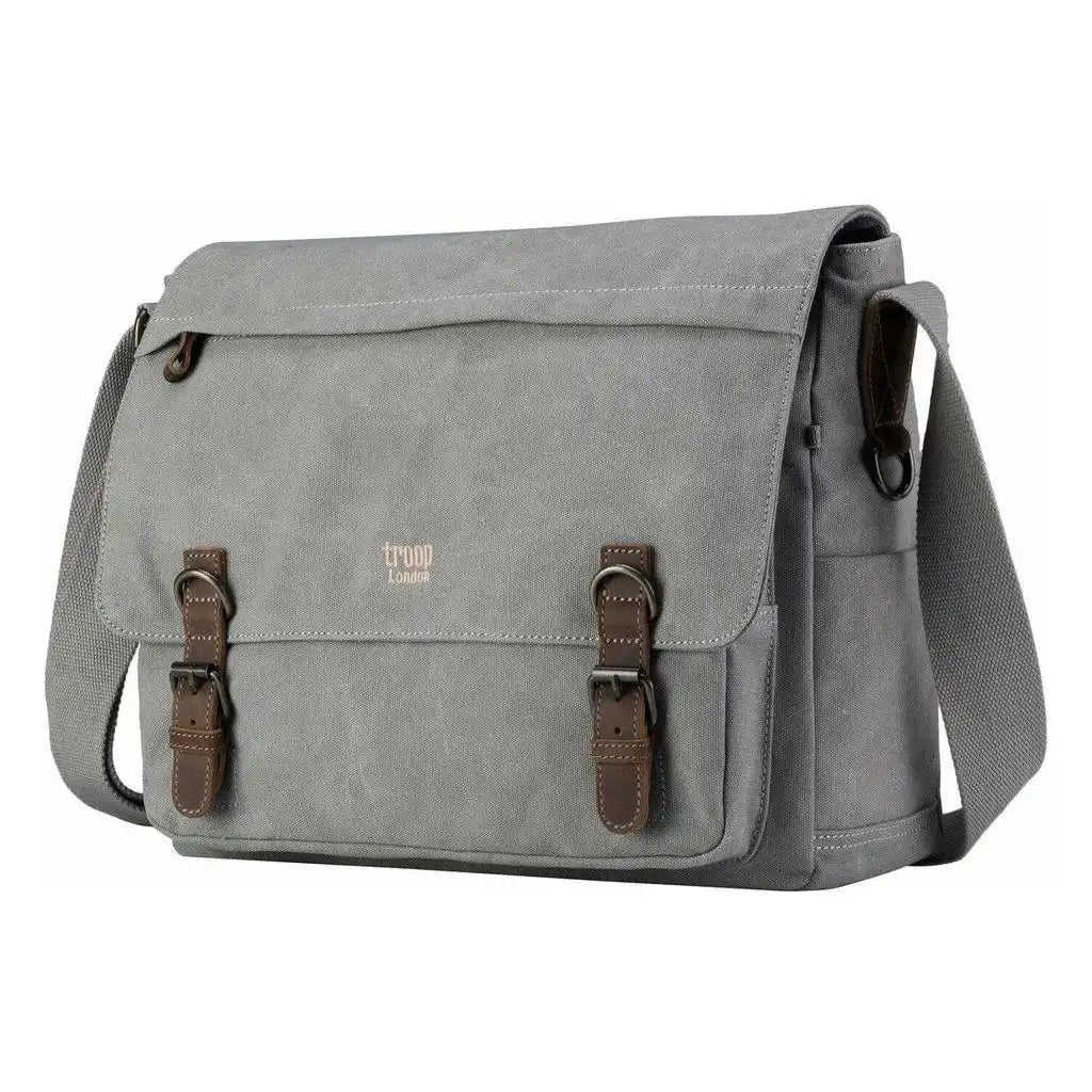 Troop London Troop London - Classic - Canvas Laptop Messenger Bag - Available in 5 Great Colours 3032 - Apparel & Accessories > Handbags, Wallets & Cases > Handbags > Crossbody Bags > Messenger Bags emmy-jane-boutique.myshopify.com
