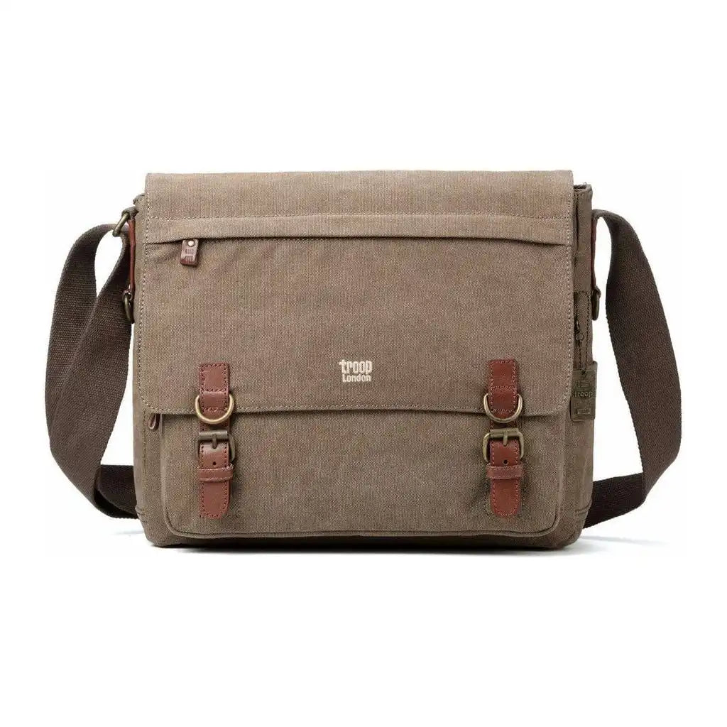 Troop London Troop London - Classic - Canvas Laptop Messenger Bag - Available in 5 Great Colours 3032 - Apparel & Accessories > Handbags, Wallets & Cases > Handbags > Crossbody Bags > Messenger Bags emmy-jane-boutique.myshopify.com