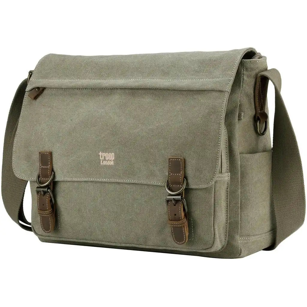 Troop London Troop London - Classic - Canvas Laptop Messenger Bag - Available in 5 Great Colours 3032 - Apparel & Accessories > Handbags, Wallets & Cases > Handbags > Crossbody Bags > Messenger Bags emmy-jane-boutique.myshopify.com