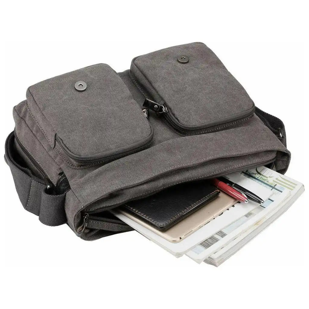 Troop London Troop London - Classic - Canvas Messenger Bag - 5 Colours Luggage & Bags > Messenger Bags > Canvas Crossbody Bags > Across body Bag > Troop London Bags > Troop London Classic Cross Body Bag emmy-jane-boutique.myshopify.com