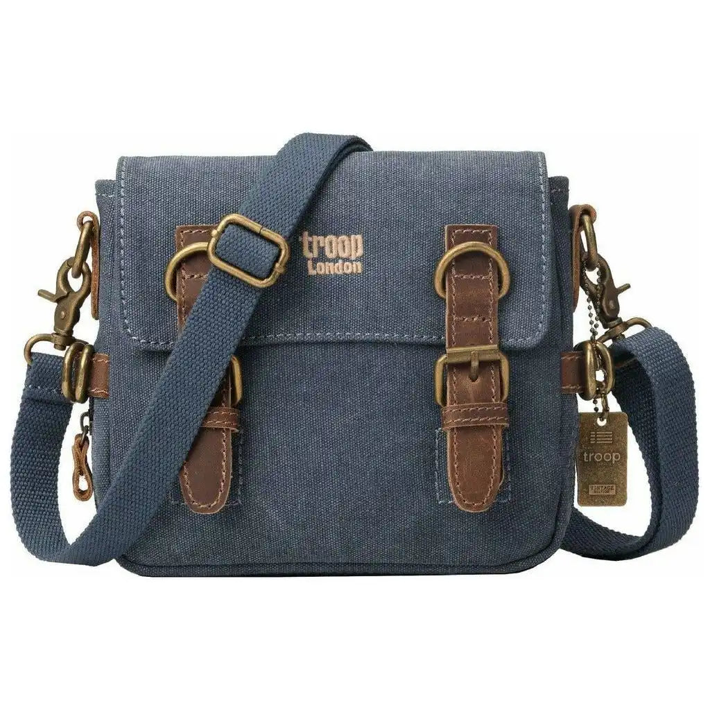 Troop London Canvas Across Body Bag - Troop London Classic - Small Travel Bag Apparel & Accessories > Handbags, Wallets & Cases > Handbags > Crossbody Bags > Troop London Bags > Canvas Across Body Bags emmy-jane-boutique.myshopify.com