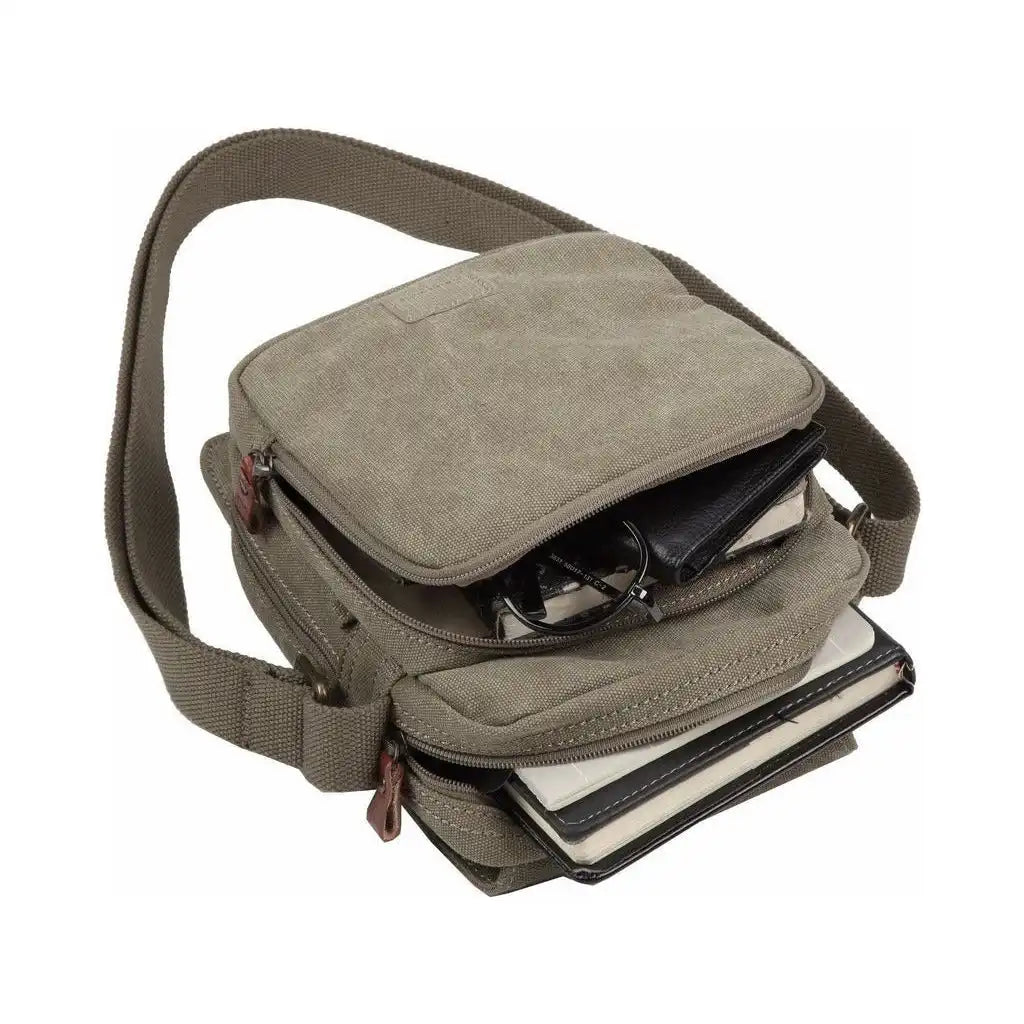 Troop London Canvas Cross Body Bag - Troop London Classic - 8 Great Colours Apparel & Accessories > Handbags, Wallets & Cases > Handbags > Crossbody Bags > Canvas Across Body Bag > Troop London Bags > Classic Canvas Bags emmy-jane-boutique.myshopify.com