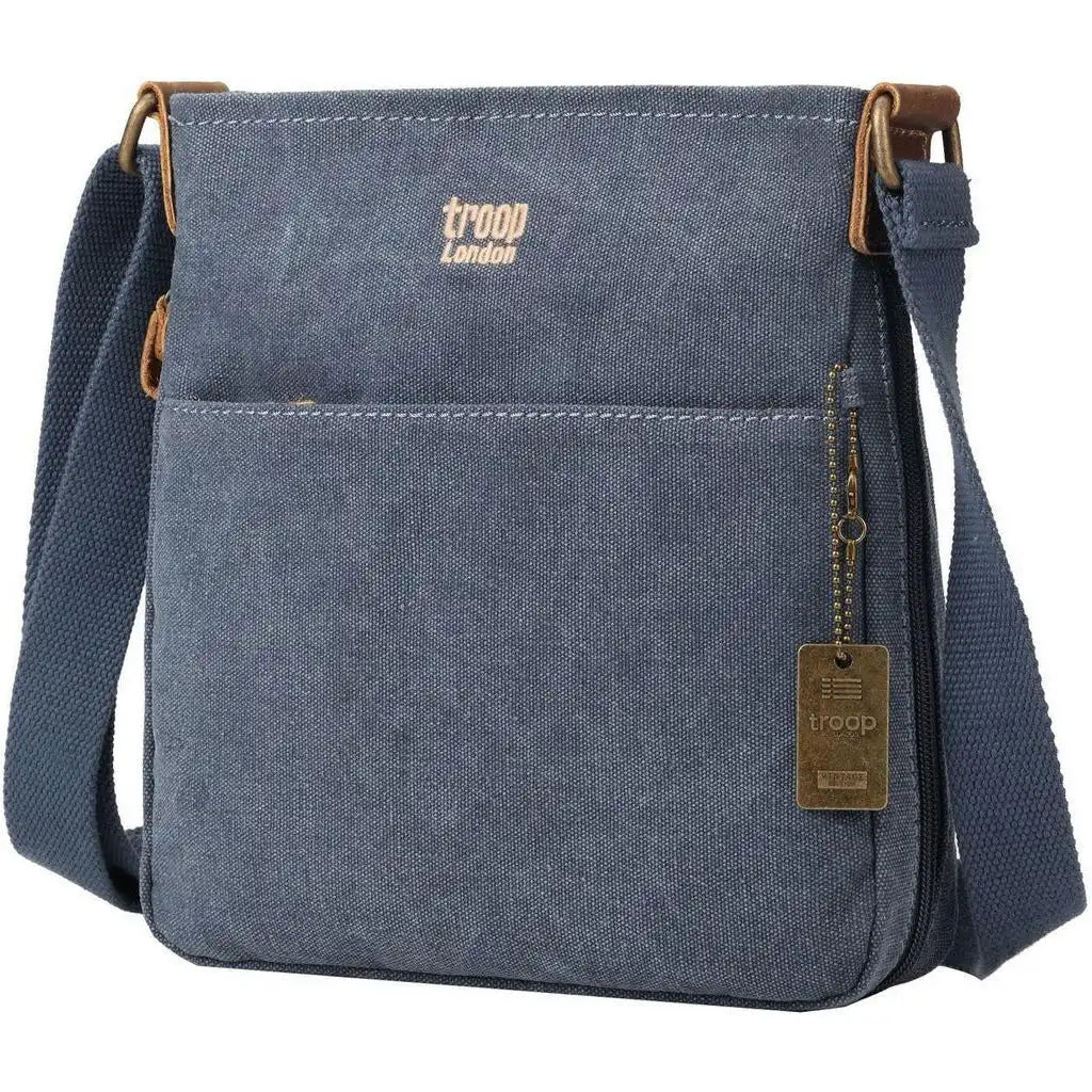 Troop London Canvas Cross Body Bag - Troop London Classic - 11 Colours Luggage & Bags > Messenger Bags > Canvas Crossbody Bags > Across body Bag > Troop London Bags > Troop London Classic Cross Body Bag emmy-jane-boutique.myshopify.com