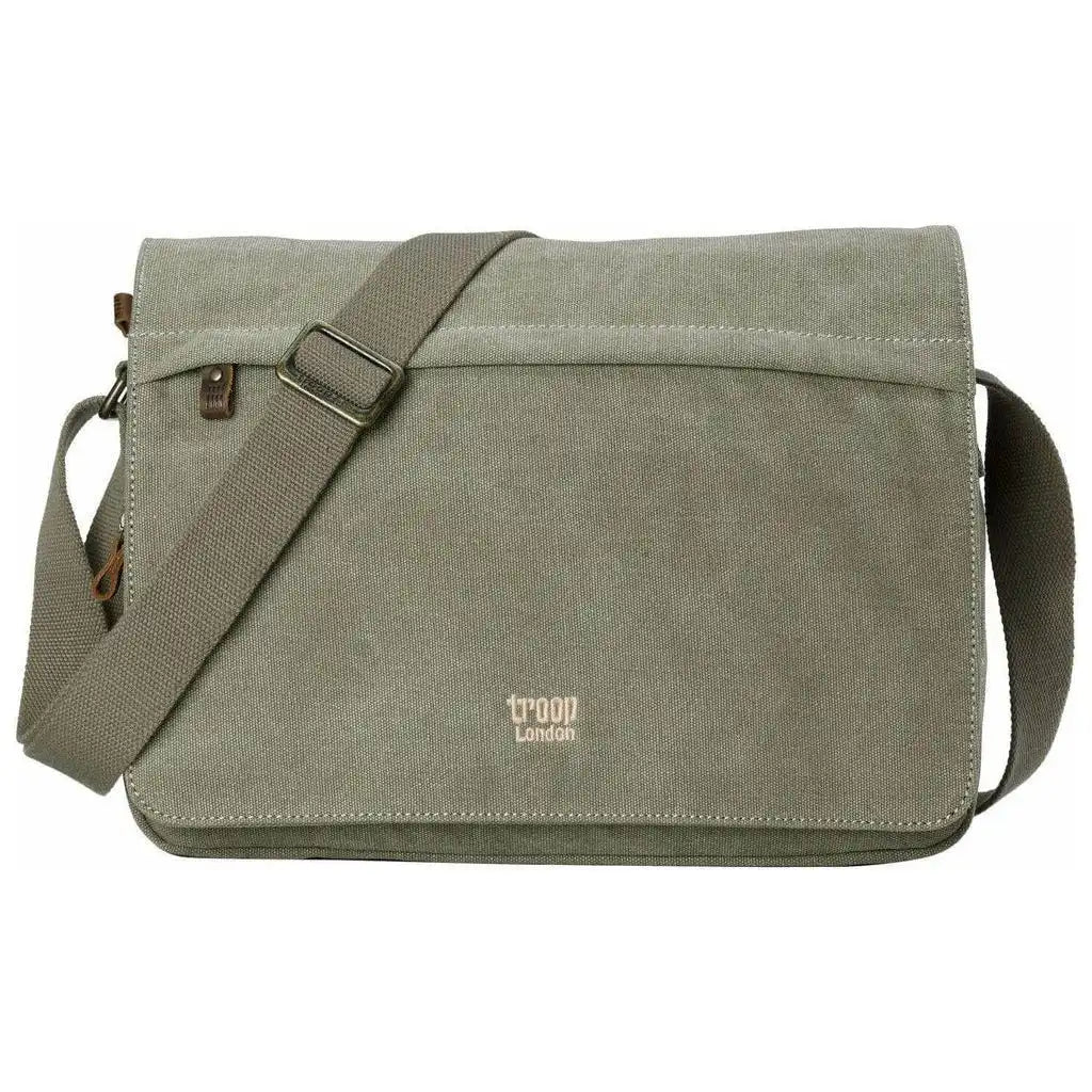 Troop London Canvas Messenger Bag - Troop London Classic - 6 Great Colours 3032 - Apparel & Accessories > Handbags, Wallets & Cases > Handbags > Crossbody Bags emmy-jane-boutique.myshopify.com