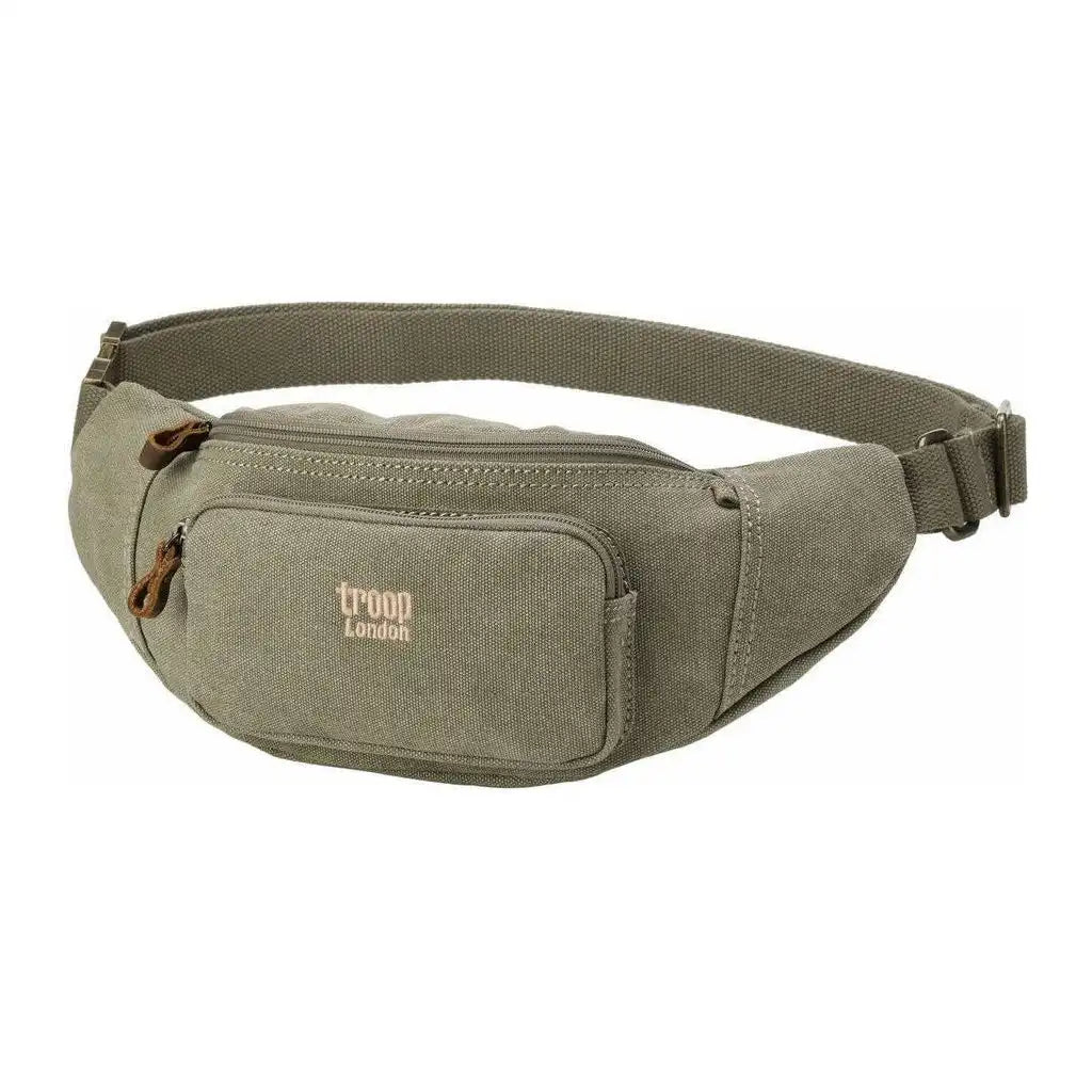 Troop London Canvas Bag - Troop London Classic - 8 Colours Luggage & Bags > Fanny Packs > Waist Bags > Troop London Bags > Classic Canvas Waist Bag emmy-jane-boutique.myshopify.com