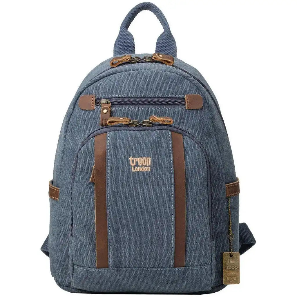 Troop London Small Canvas Backpack - Troop London Classic Canvas Backpack Luggage & Bags > Backpacks > Backpacks > Small Canvas Backpack > Troop London Classic Canvas Backpack emmy-jane-boutique.myshopify.com