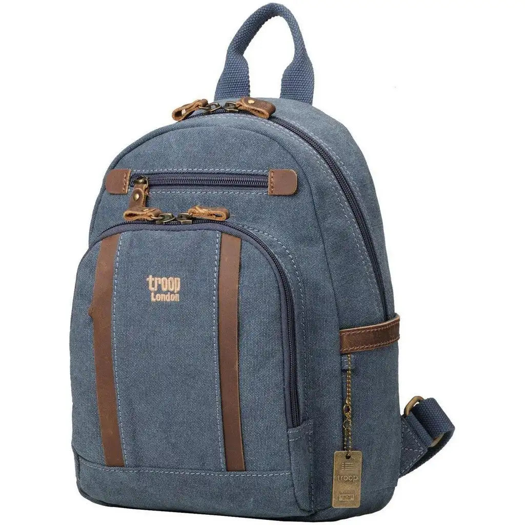 Troop London Small Canvas Backpack - Troop London Classic Canvas Backpack Luggage & Bags > Backpacks > Backpacks > Small Canvas Backpack > Troop London Classic Canvas Backpack emmy-jane-boutique.myshopify.com