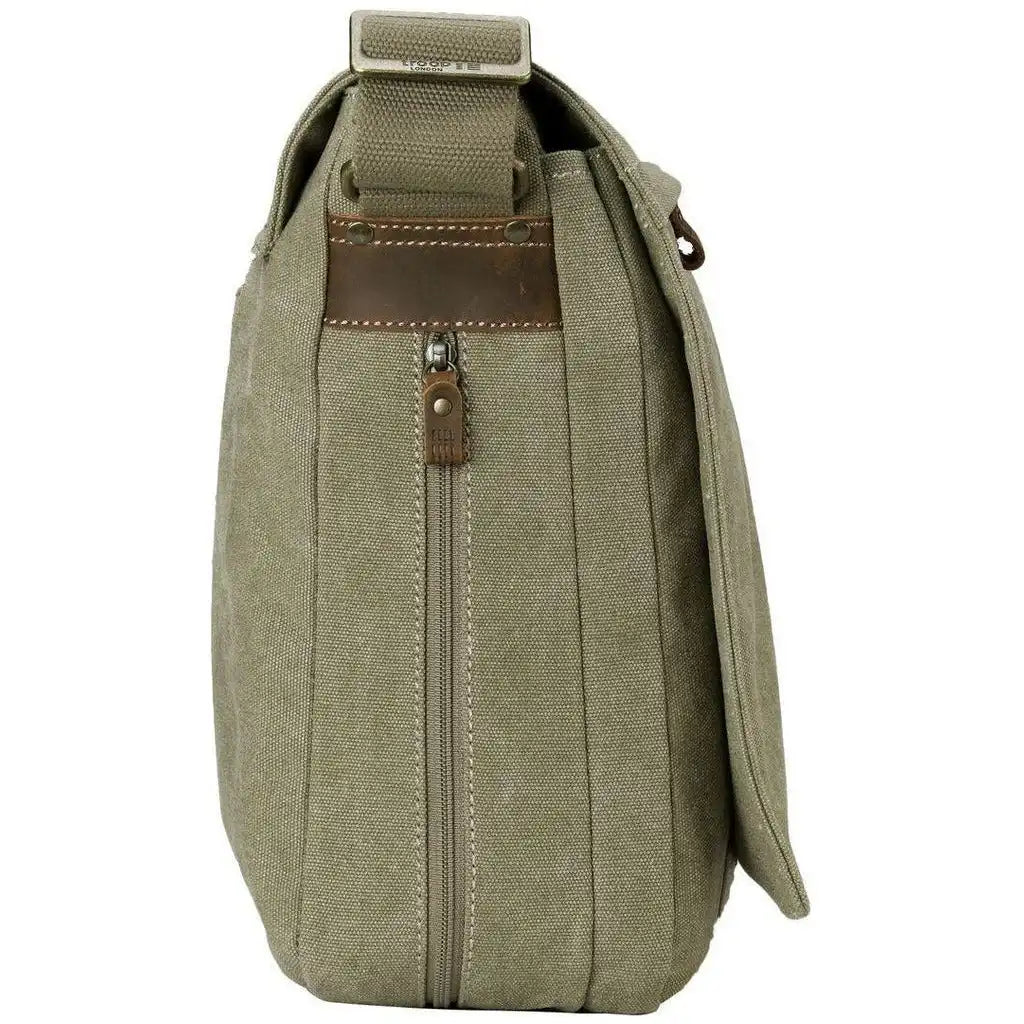 Troop London Canvas Laptop Messenger Bag - Troop London Classic - 18'' Diagonally Luggage & Bags > Messenger Bags > Canvas Crossbody Bags > Across body Bag > Troop London Bags > Troop London Classic Cross Body Bag > Canvas Laptop Messenger Bag emmy-jane-boutique.myshopify.com