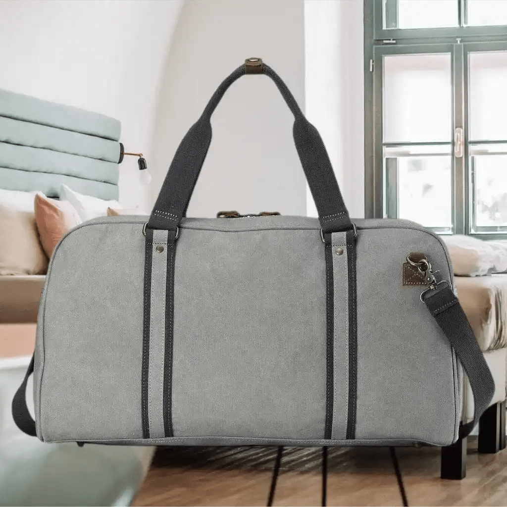 Troop London Troop Classic Canvas Travel Bag – Large Weekend Duffel (5 Colours) Luggage & Bags > Duffel Bags > Large Holdall > Weekend Bag > Troop Classic Canvas Travel Bags > Duffel Bag emmy-jane-boutique.myshopify.com