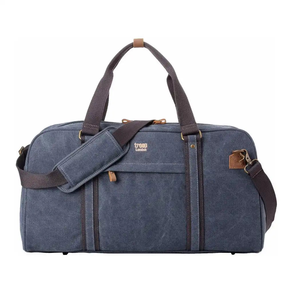 Troop London Troop Classic Canvas Travel Bag – Large Weekend Duffel (5 Colours) Luggage & Bags > Duffel Bags > Large Holdall > Weekend Bag > Troop Classic Canvas Travel Bags > Duffel Bag emmy-jane-boutique.myshopify.com