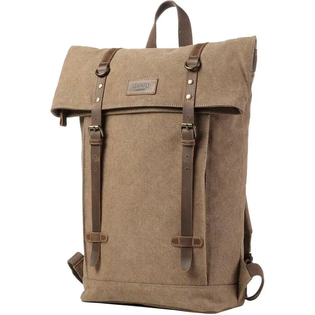 Troop London Laptop Backpack - Troop London - Heritage Canvas 15" Smart Casual Daypack Luggage & Bags > Backpacks > Laptop Backpack > Troop London Bags > Heritage Canvas Backpacks > 15" Laptop Backpacks > Smart Casual Daypack emmy-jane-boutique.myshopify.com