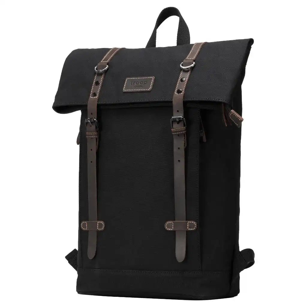 Troop London Laptop Backpack - Troop London - Heritage Canvas 15" Smart Casual Daypack Luggage & Bags > Backpacks > Laptop Backpack > Troop London Bags > Heritage Canvas Backpacks > 15" Laptop Backpacks > Smart Casual Daypack emmy-jane-boutique.myshopify.com