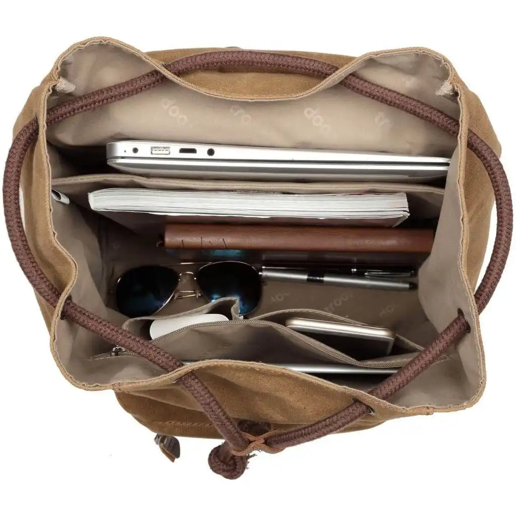 Troop London Troop London - Heritage - Canvas Laptop Backpack Smart Casual - Tablet Friendly 3032 - Apparel & Accessories > Handbags, Wallets & Cases > Backpacks emmy-jane-boutique.myshopify.com