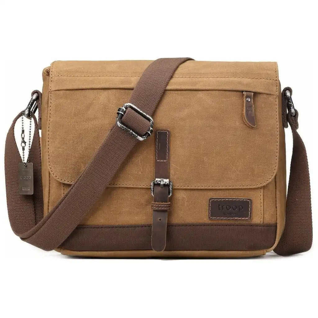Troop London Canvas Messenger Bag - Tablet Friendly Troop London Heritage Bags Luggage & Bags > Messenger Bags > Canvas Crossbody Bags > Across body Bag > Troop London Bags > Troop London Classic Cross Body Bag emmy-jane-boutique.myshopify.com