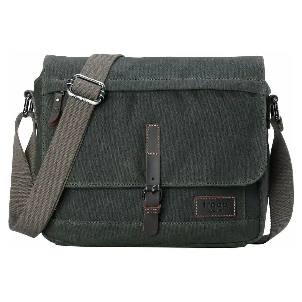 Troop London Canvas Messenger Bag - Tablet Friendly Troop London Heritage Bags Luggage & Bags > Messenger Bags > Canvas Crossbody Bags > Across body Bag > Troop London Bags > Troop London Classic Cross Body Bag emmy-jane-boutique.myshopify.com