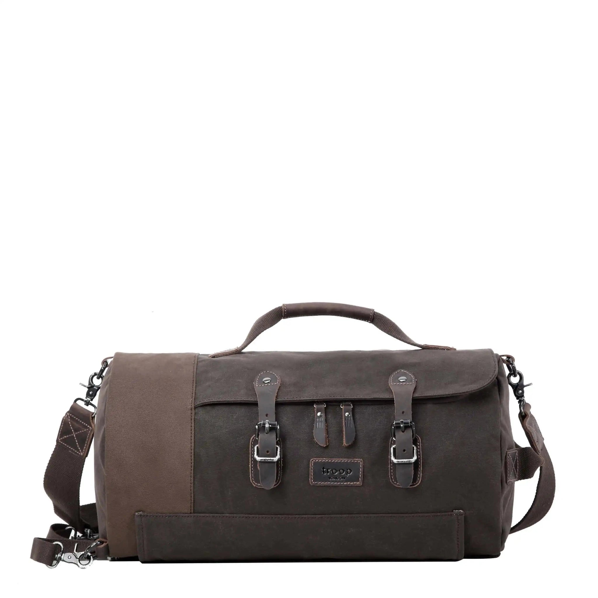 Troop London Unisex Canvas Duffel Backpack | Travel Laptop Bag Crossbody Holdall Travel Luggage holdall Bag emmy-jane-boutique.myshopify.com