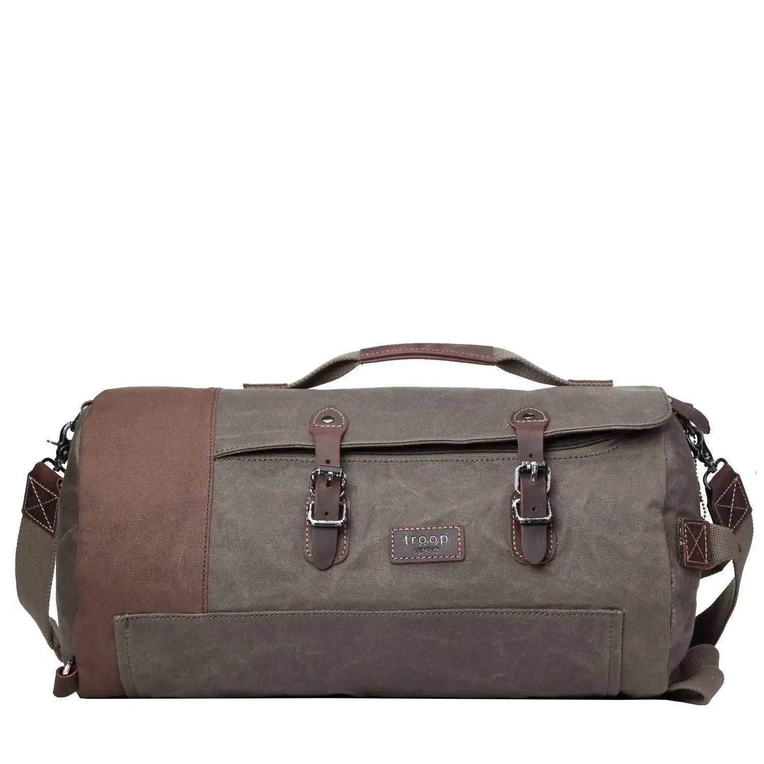 Troop London Unisex Canvas Duffel Backpack | Travel Laptop Bag Crossbody Holdall Travel Luggage holdall Bag emmy-jane-boutique.myshopify.com