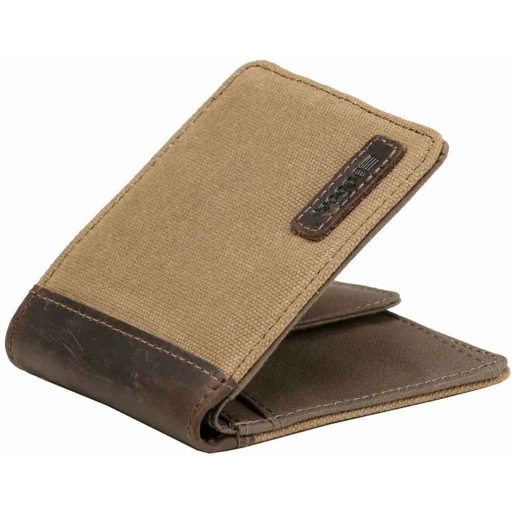Troop London Canvas Bi-fold Wallet - Blue Brown or Green - Troop London Accessories Apparel & Accessories > Handbags, Wallets & Cases > Mens Wallets > Canvas Bi-fold Wallet > Blue Brown or Green Wallets > Troop London Wallets emmy-jane-boutique.myshopify.com