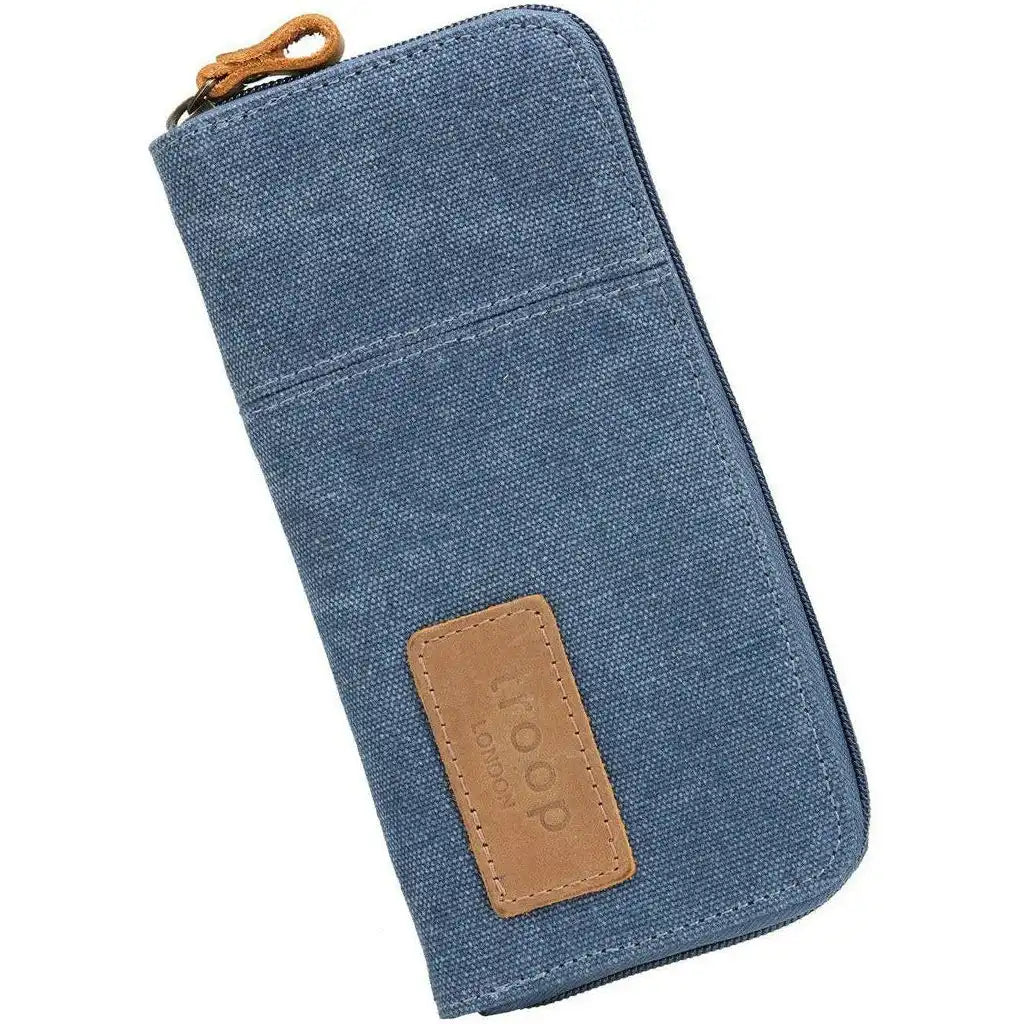 Troop London Canvas Purse - Troop London Canvas Zip Around Wallet - 5 Colours Apparel & Accessories > Handbags, Wallets & Cases > Wallets & Money Clips > Canvas Purse > Troop London Canvas Zip Around Wallet emmy-jane-boutique.myshopify.com
