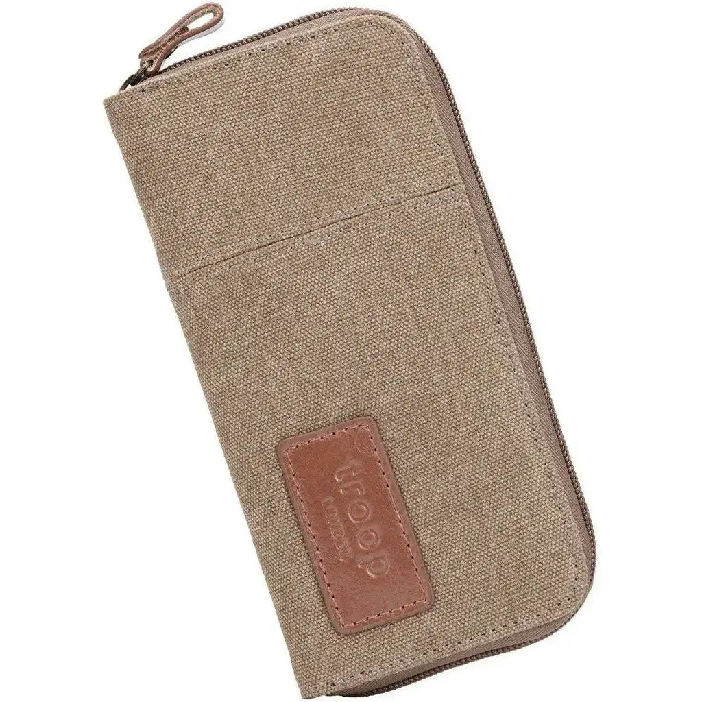 Troop London Canvas Purse - Troop London Canvas Zip Around Wallet - 5 Colours Apparel & Accessories > Handbags, Wallets & Cases > Wallets & Money Clips > Canvas Purse > Troop London Canvas Zip Around Wallet emmy-jane-boutique.myshopify.com