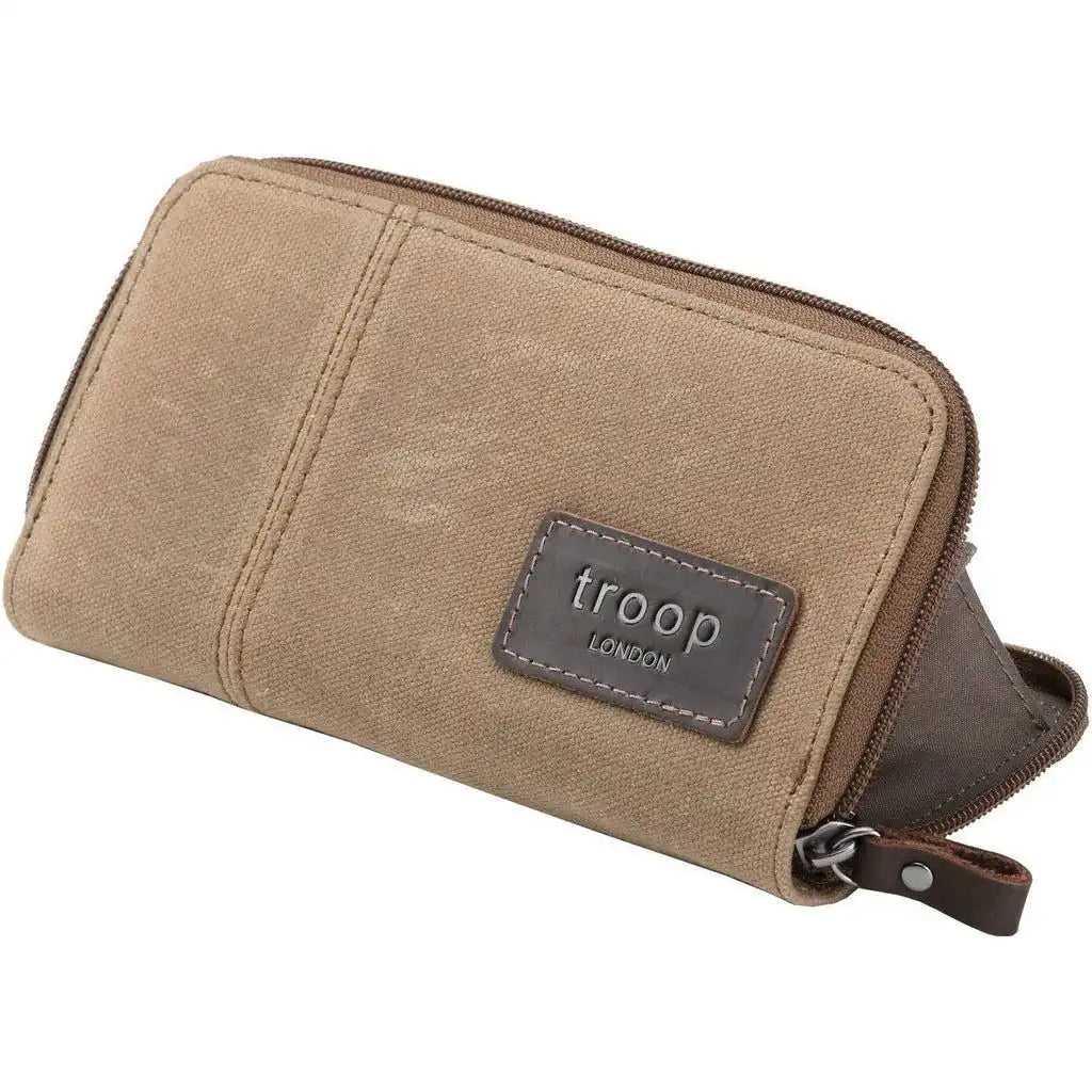 Troop London Canvas Purse - Troop London Canvas Zip Around Wallet - 5 Colours Apparel & Accessories > Handbags, Wallets & Cases > Wallets & Money Clips > Canvas Purse > Troop London Canvas Zip Around Wallet emmy-jane-boutique.myshopify.com