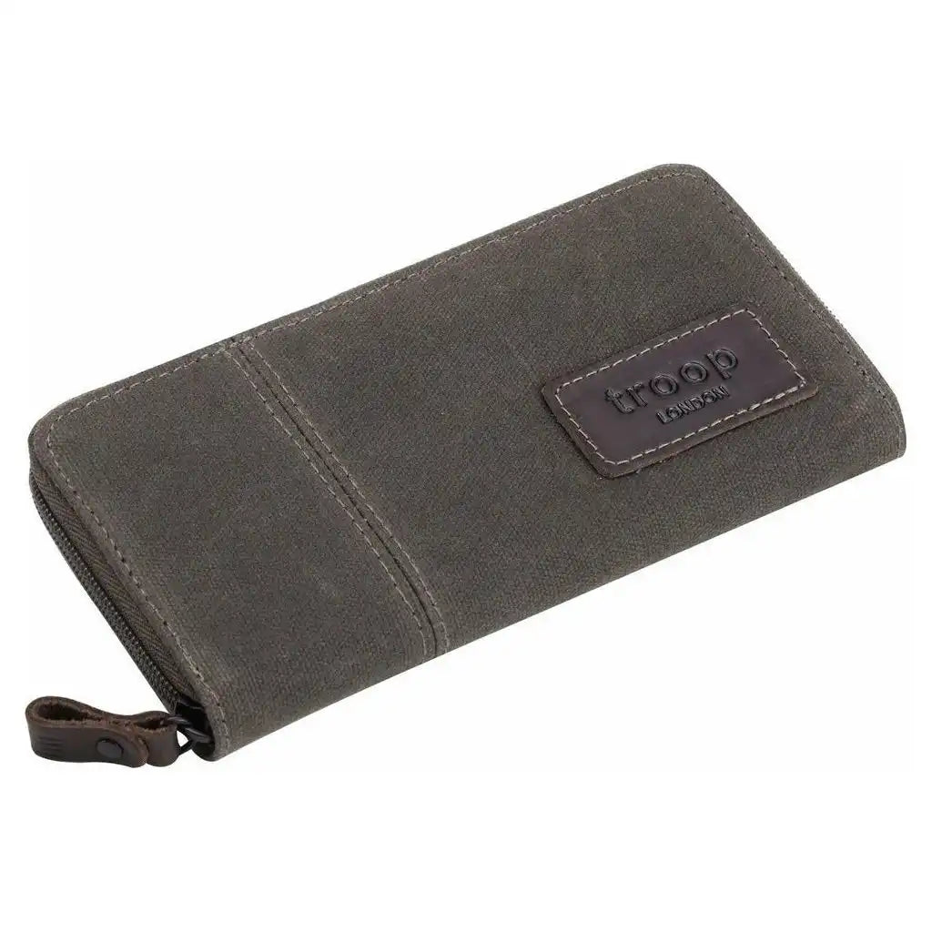 Troop London Canvas Purse - Troop London Canvas Zip Around Wallet - 5 Colours Apparel & Accessories > Handbags, Wallets & Cases > Wallets & Money Clips > Canvas Purse > Troop London Canvas Zip Around Wallet emmy-jane-boutique.myshopify.com