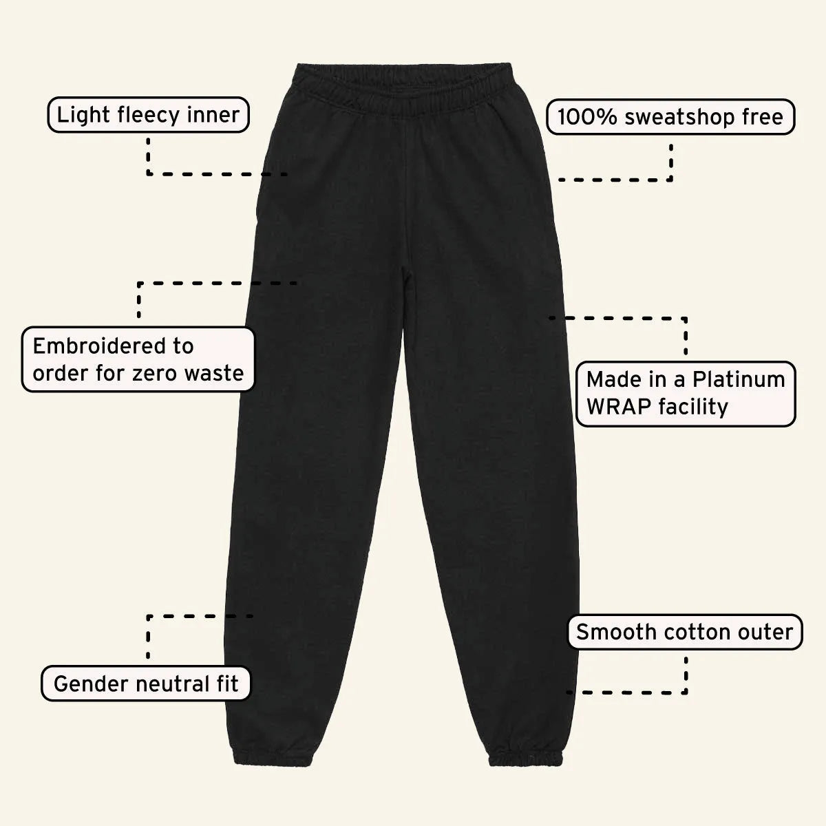 Unisex Cotton Joggers Soft Comfortable Casual Style