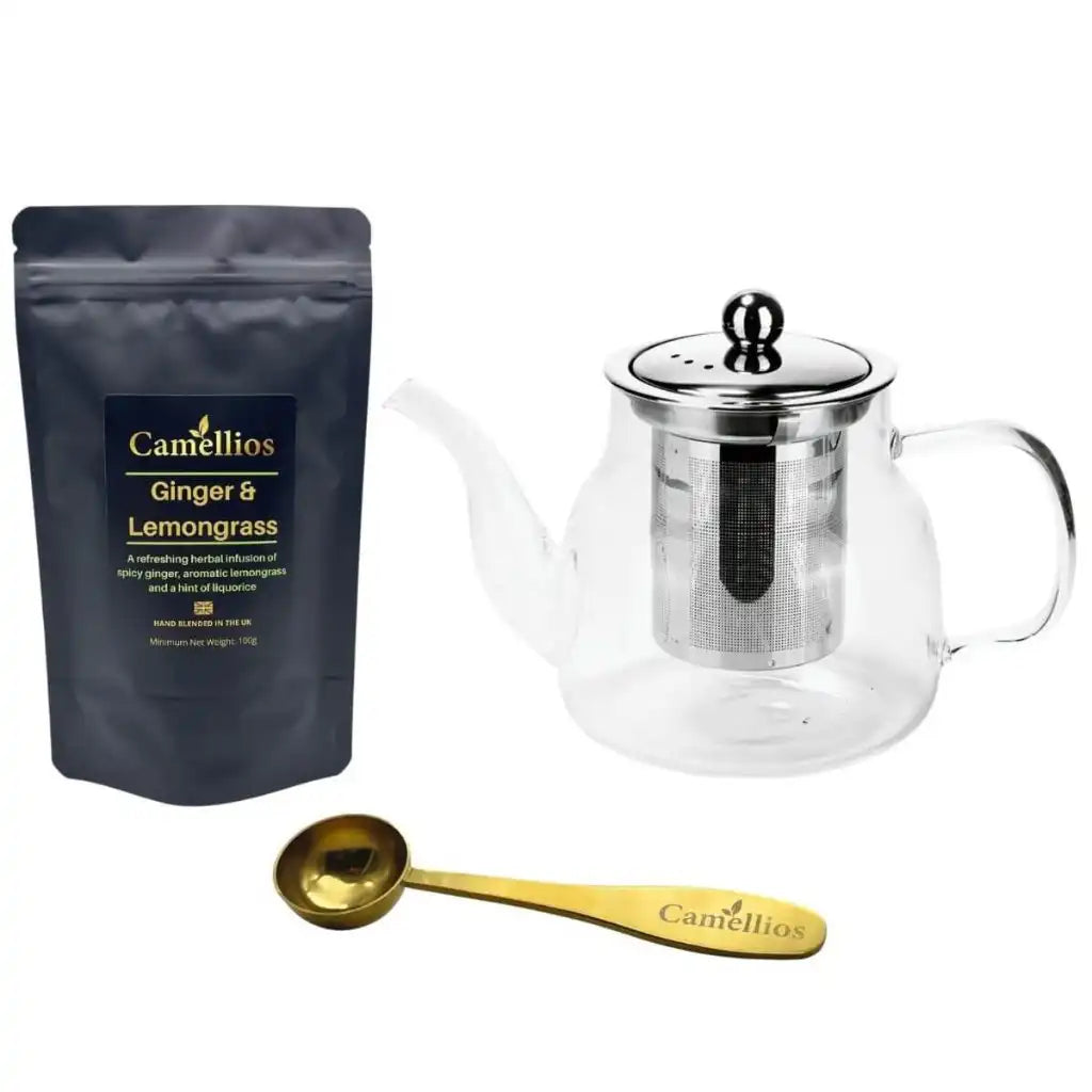 Camellios Loose Leaf Tea Set - Tea Gift Food, Beverages & Tobacco > Beverages > Tea & Infusions > Herbal Teas > Herbal Tea Gift Set emmy-jane-boutique.myshopify.com