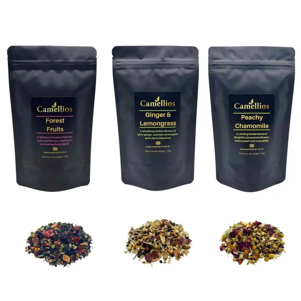 Camellios Wellness Loose Leaf Tea Bundle - Tea Gifts Food, Beverages & Tobacco > Beverages > Tea & Infusions > Herbal Teas > Herbal Tea Gift Set emmy-jane-boutique.myshopify.com