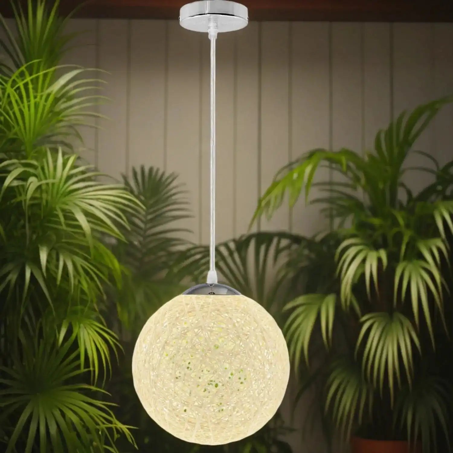LEDSone Modern Medium Cream Rattan Pendant Light Lampshade Home & Garden > Lighting > Lighting Fixtures > Ceiling Light Fixtures > Bamboo Ceiling Lights > Cream Ceiling Lights > Pendant Lights > Bamboo Lights emmy-jane-boutique.myshopify.com