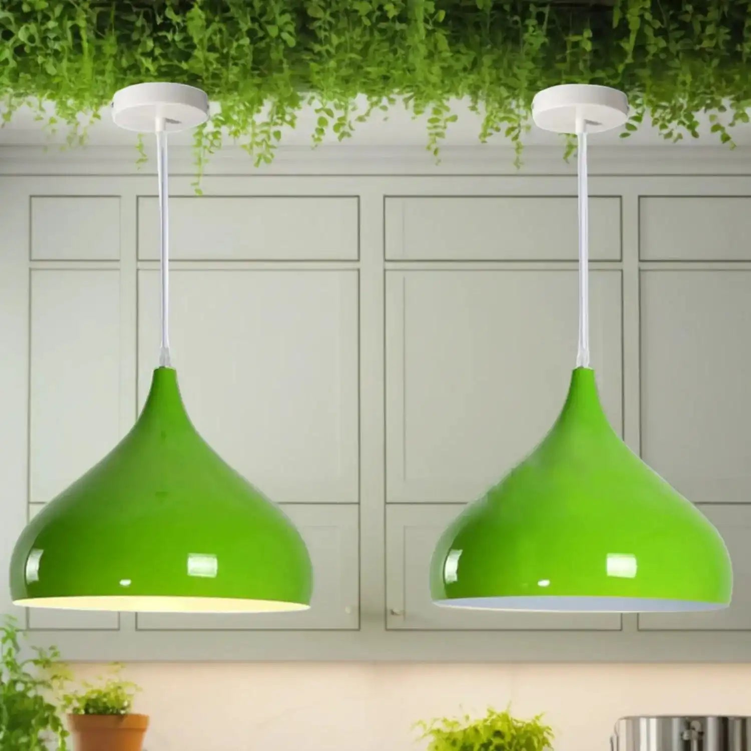 LEDSone Industrial Vintage Metal Ceiling Green Hanging Pendant Lamp Shade Home & Garden > Lighting > Lighting Fixtures > Ceiling Light Fixtures > Green Metal Ceiling Lights emmy-jane-boutique.myshopify.com