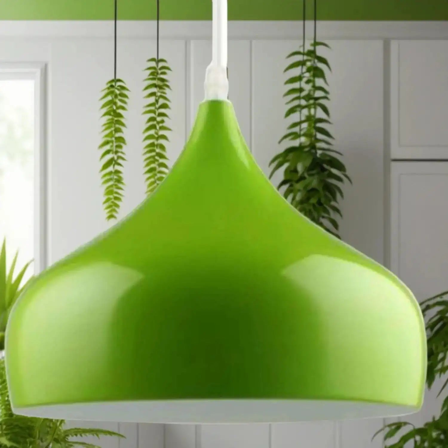 LEDSone Industrial Vintage Metal Ceiling Green Hanging Pendant Lamp Shade Home & Garden > Lighting > Lighting Fixtures > Ceiling Light Fixtures > Green Metal Ceiling Lights emmy-jane-boutique.myshopify.com