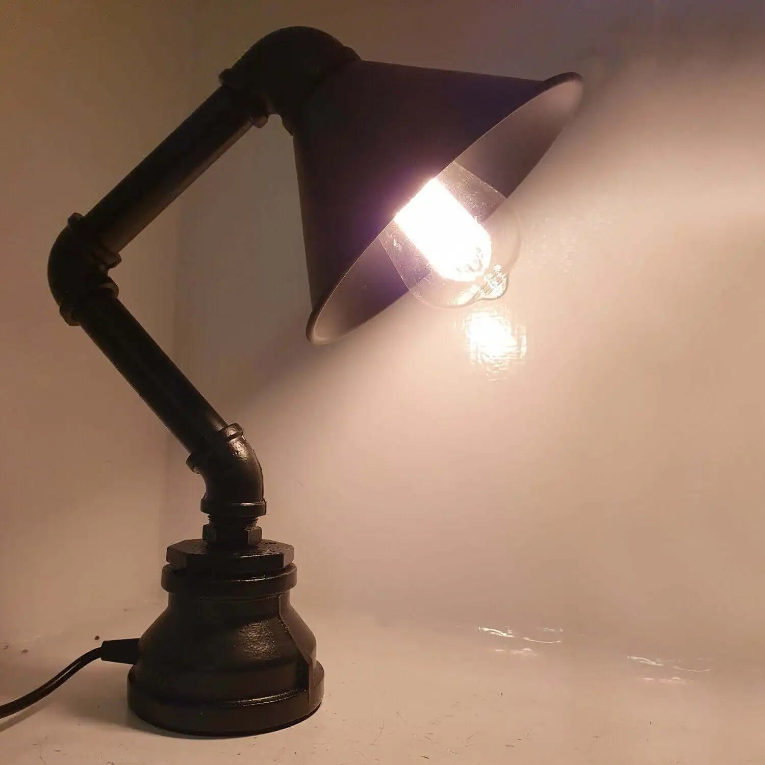 LEDSone Retro Industrial Steampunk Pipe Bedside Plug in Table Lamp Home & Garden > Lighting > Lamps > Retro Industrial Lamps > Steampunk Pipe Lamp > Bedside Plug in Table Lamp emmy-jane-boutique.myshopify.com
