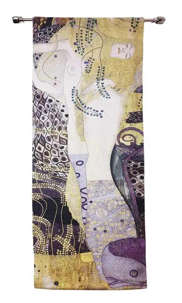 Signare Tapestry Gustav Klimt Portrait of Sea Serpent - Wall Hanging 68cm x 173cm Home & Garden > Decor > Artwork > Posters, Prints, & Visual Artwork > Tapastry Wall Hangings emmy-jane-boutique.myshopify.com