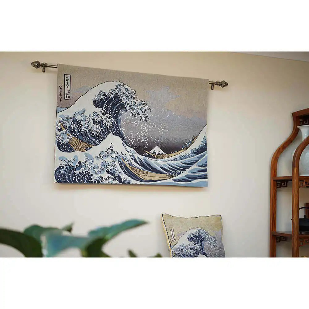 Signare Tapestry Great Wave off Kanagawa - Wall Hanging 69cm x 100cm Home & Garden > Decor > Artwork > Posters, Prints, & Visual Artwork > Tapastry Wall Hangings emmy-jane-boutique.myshopify.com