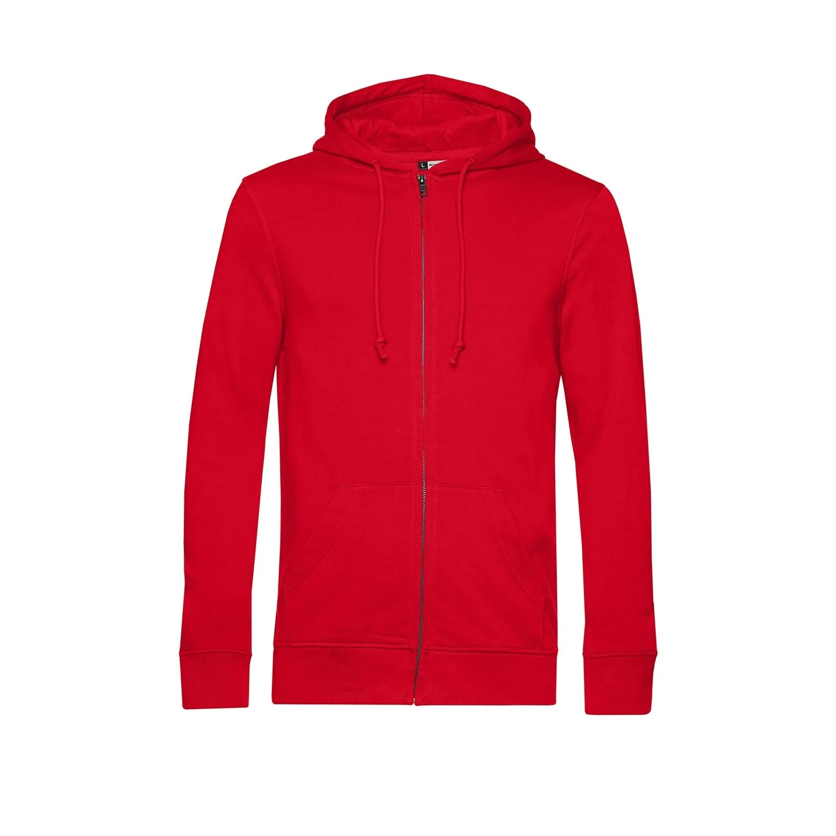 Red hoodie on a white background