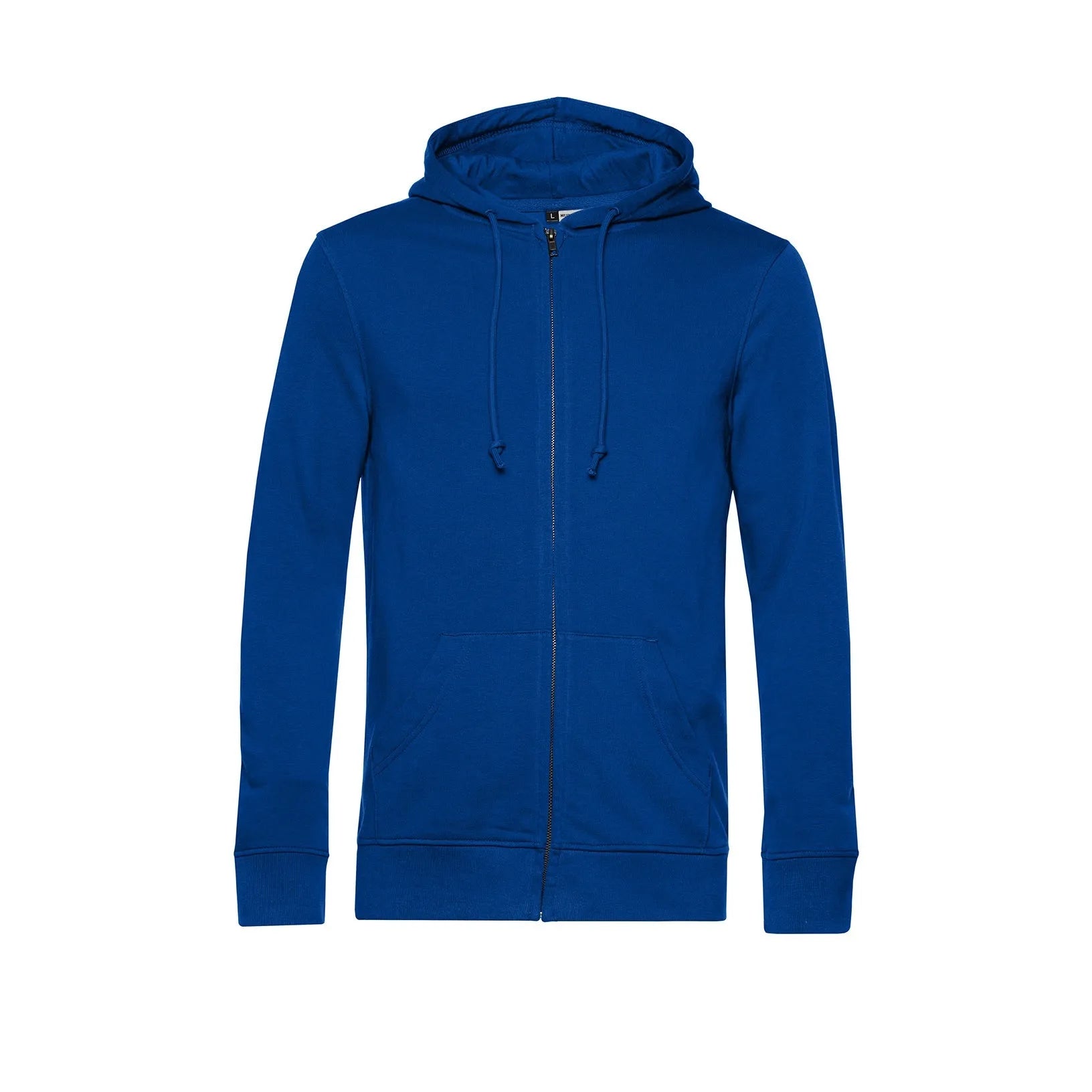 Blue hoodie on a white background