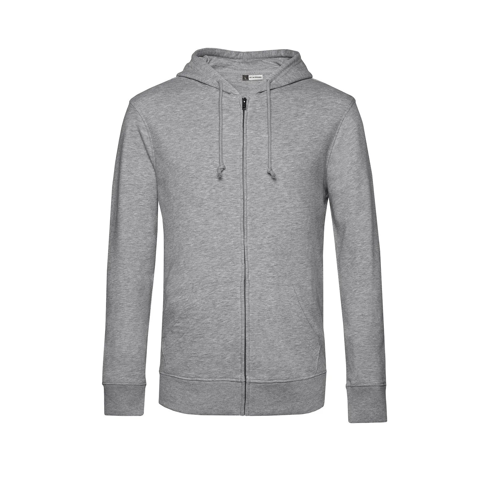 Gray hoodie on a white background