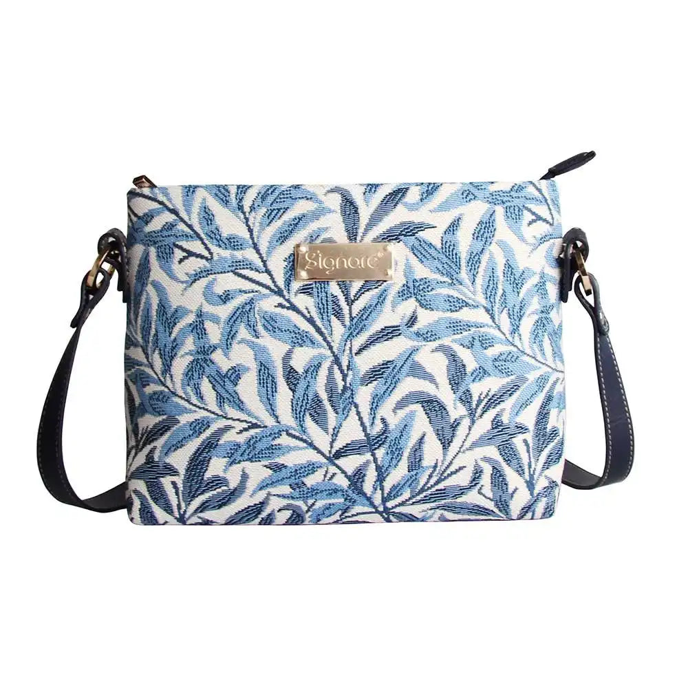Signare Tapestry William Morris Willow Bough Cross Body Bag Blue Luggage & Bags > Messenger Bags > Tapastry Crossbody Bags > Across body Bag > William Morris Willow Bough Cross Body Bag emmy-jane-boutique.myshopify.com