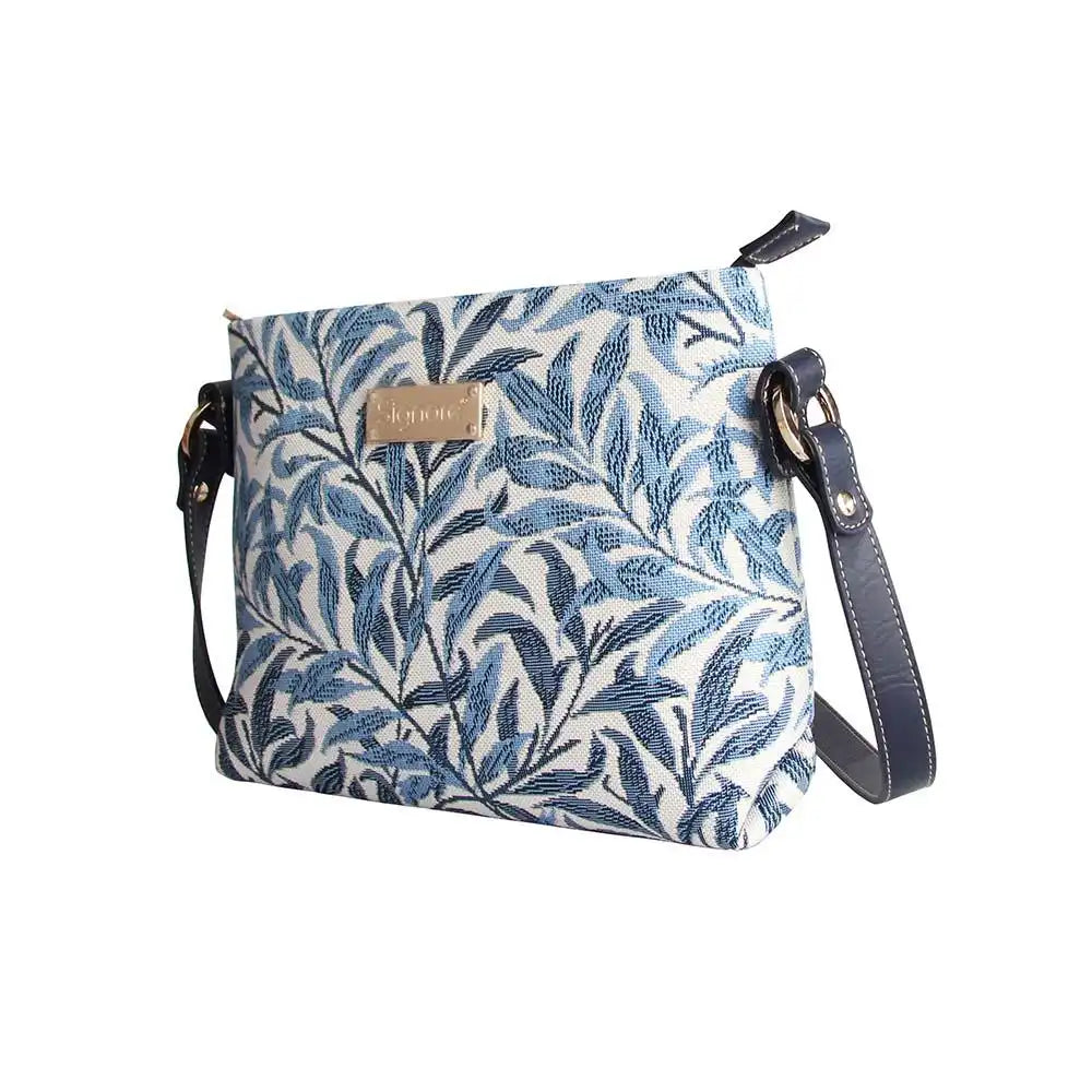 Signare Tapestry William Morris Willow Bough Cross Body Bag Blue Luggage & Bags > Messenger Bags > Tapastry Crossbody Bags > Across body Bag > William Morris Willow Bough Cross Body Bag emmy-jane-boutique.myshopify.com