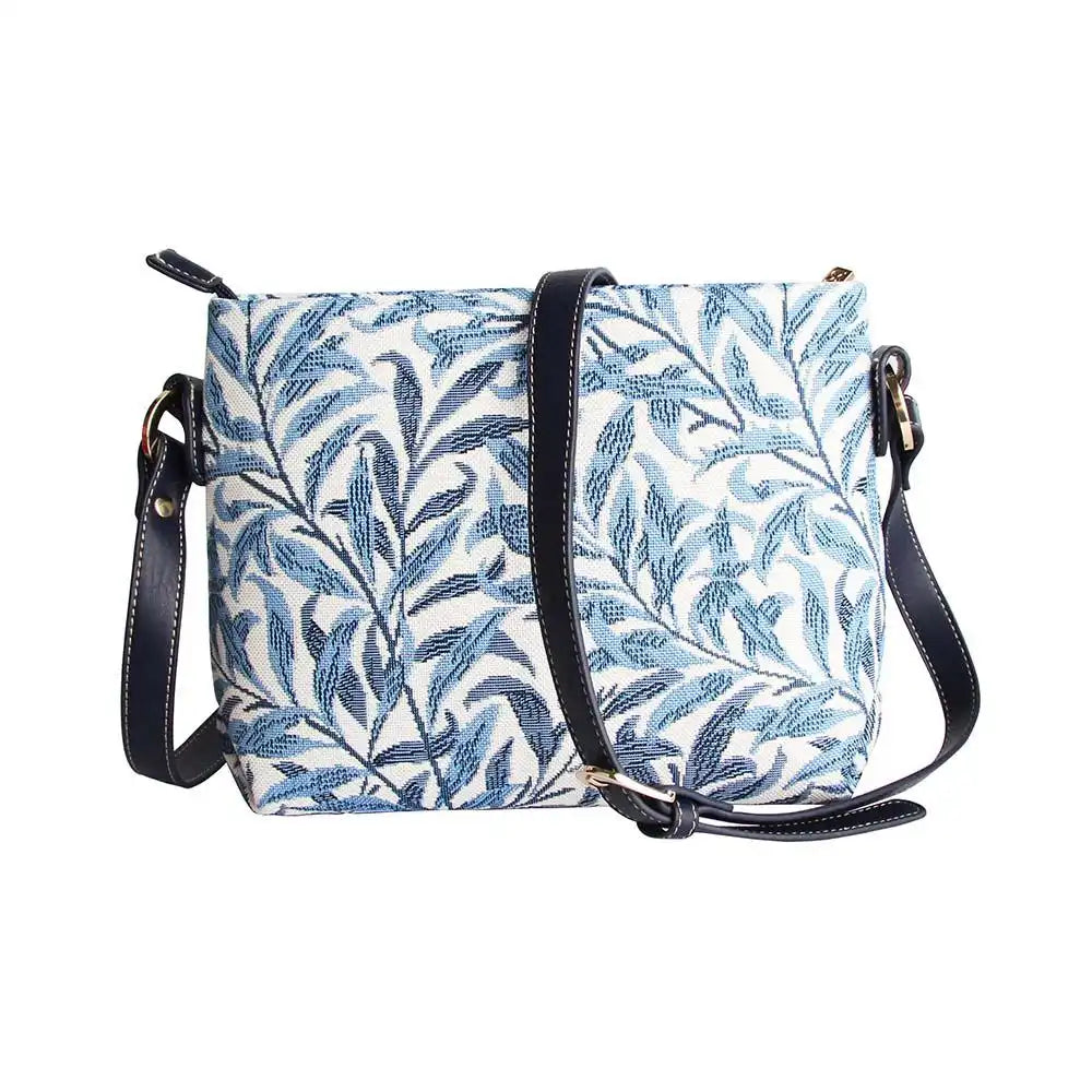 Signare Tapestry William Morris Willow Bough Cross Body Bag Blue Luggage & Bags > Messenger Bags > Tapastry Crossbody Bags > Across body Bag > William Morris Willow Bough Cross Body Bag emmy-jane-boutique.myshopify.com