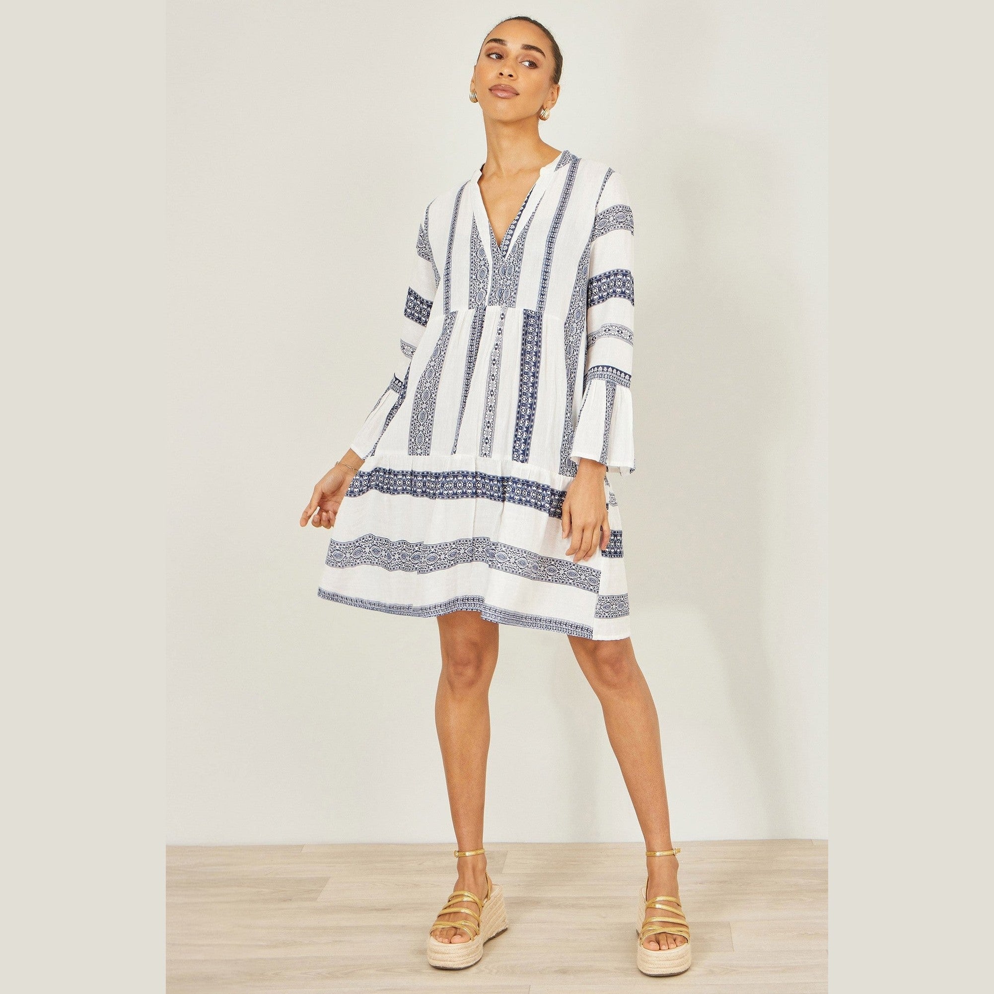 relaxed-fit tunic dress