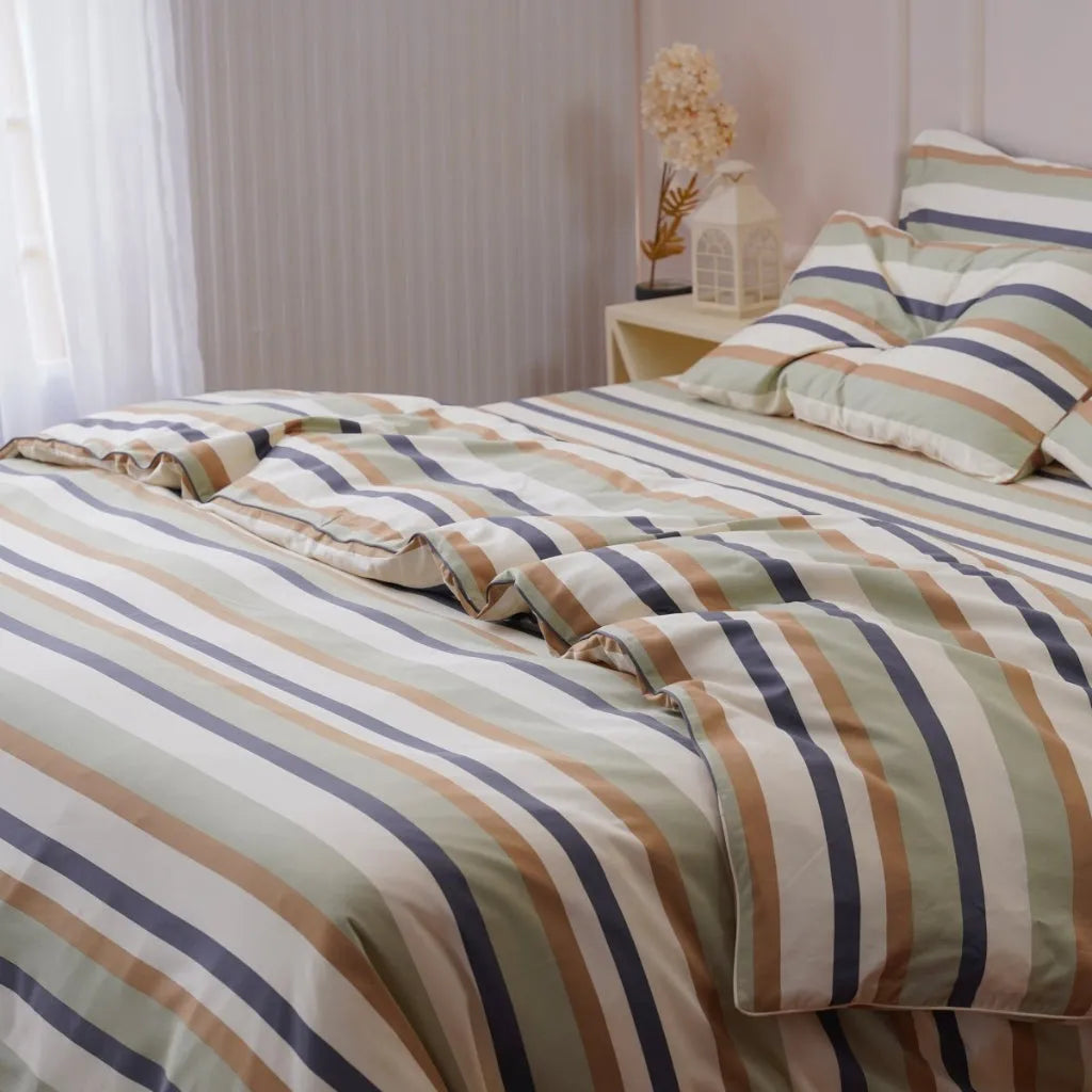 SHEET STORY Bamboo & Cotton Duvet Cover - Ackly Bamboo Harmony Stripe Home & Garden > Linens & Bedding > Bedding > Duvet Covers > Bamboo & Cotton Duvet Covers > Striped Duvet Covers > Natural Duvet Covers emmy-jane-boutique.myshopify.com