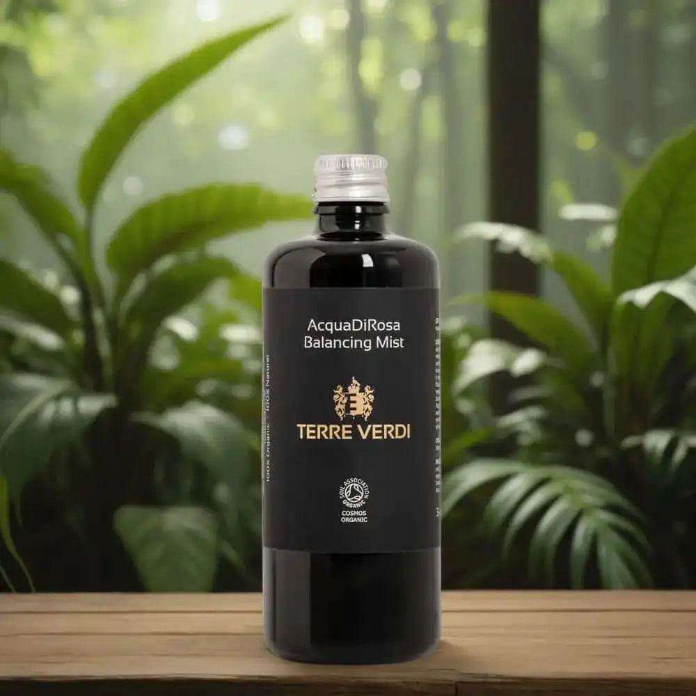 Terre Verdi Organic Skincare Acqua di Rosa Balancing Mist - Organic Rose Water Toner Health & Beauty > Personal Care > Cosmetics > Skin Care > Toners & Astringents > Vegan Toners > Natural Organic Facial Toner Mist emmy-jane-boutique.myshopify.com