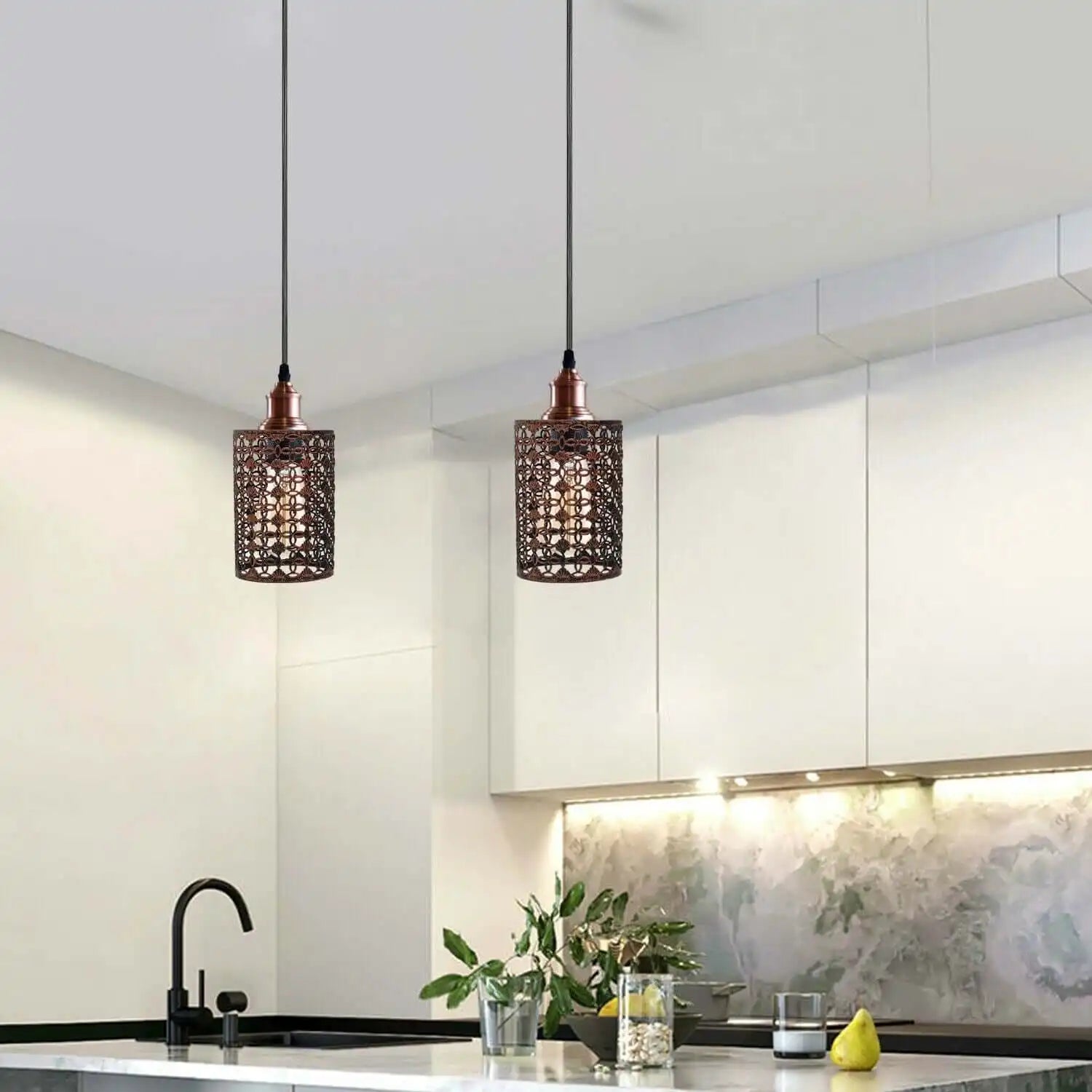 LEDSone Modern Metal Cage Pendant Light with Adjustable Cable Home & Garden > Lighting > Lighting Fixtures > Ceiling Light Fixtures > Ceiling Lights > Metal Ceiling Lights > Pendant Lights emmy-jane-boutique.myshopify.com