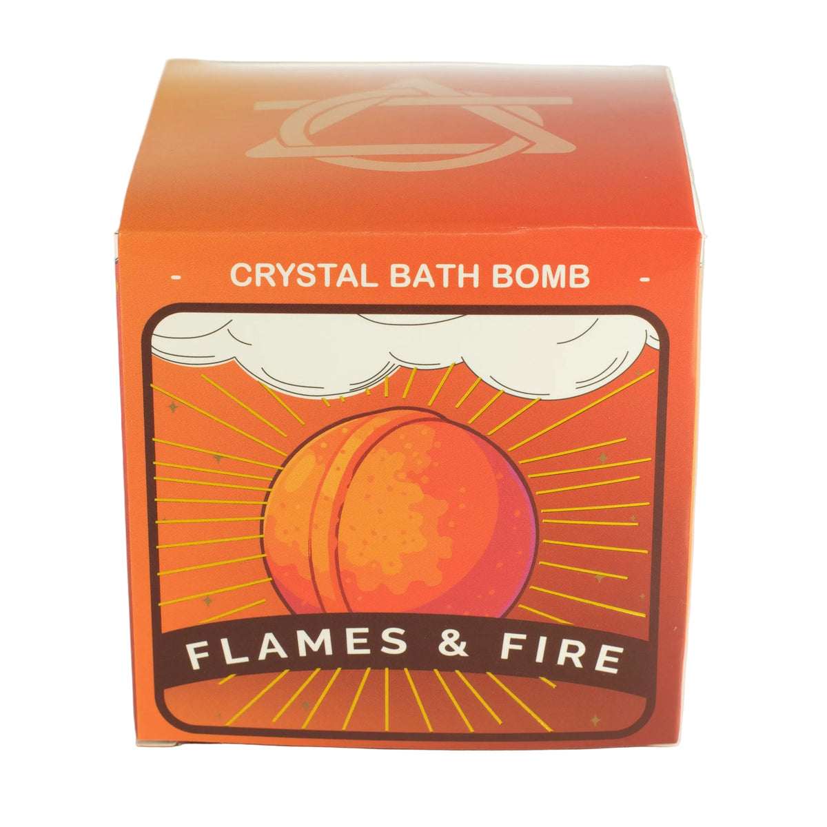 bath bomb with real gemstone