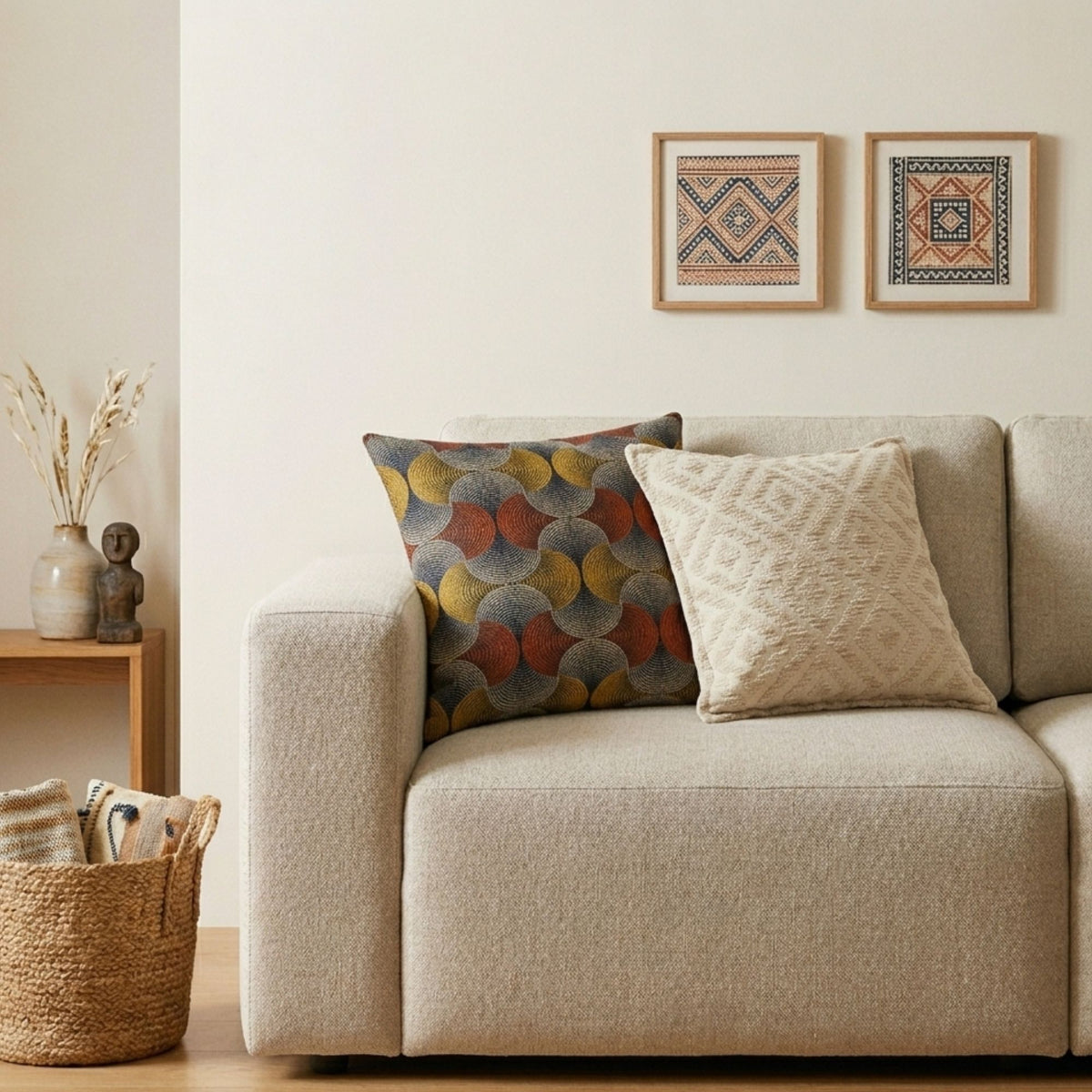 Printed cushion cover